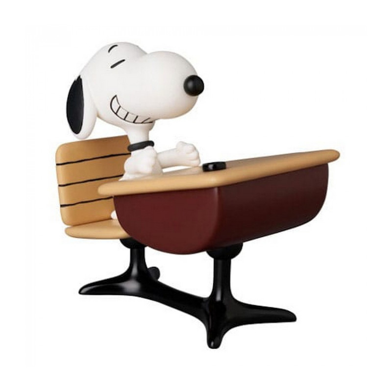 SNOOPY SUR SON BUREAU FIGURINE PEANUTS 9 CM