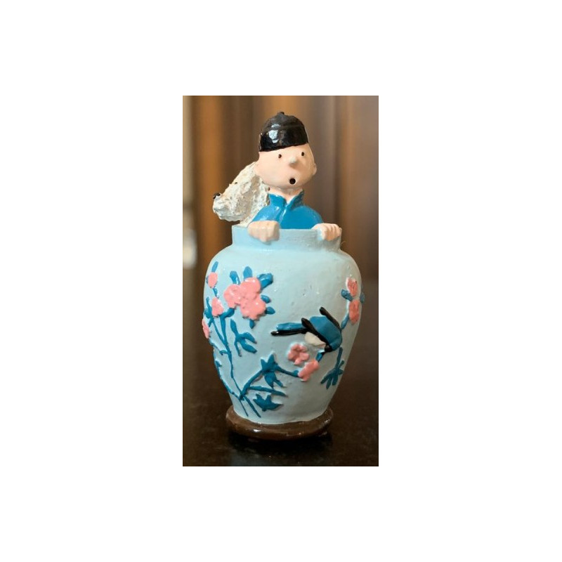 TINTIN ET MILOU DANS LA POTICHE FIGURINE
