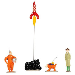 TINTIN MILOU ET LA FUSEE FIGURINE