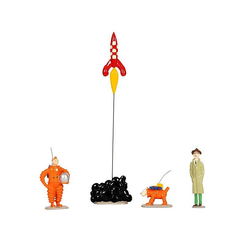 TINTIN MILOU ET LA FUSEE FIGURINE