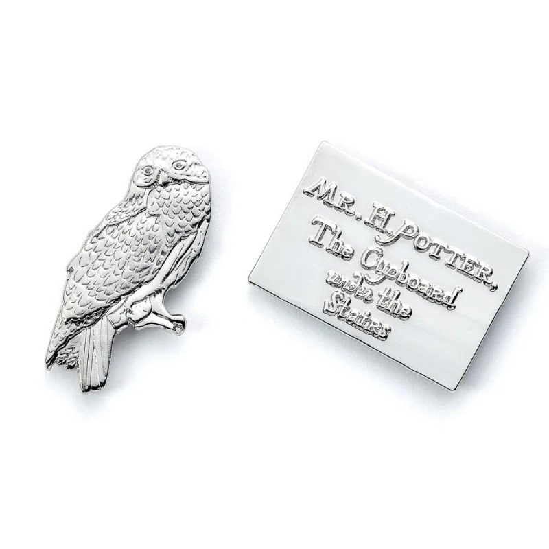 BADGE PINS HEDWIG ET LETTRE HARRY POTTER