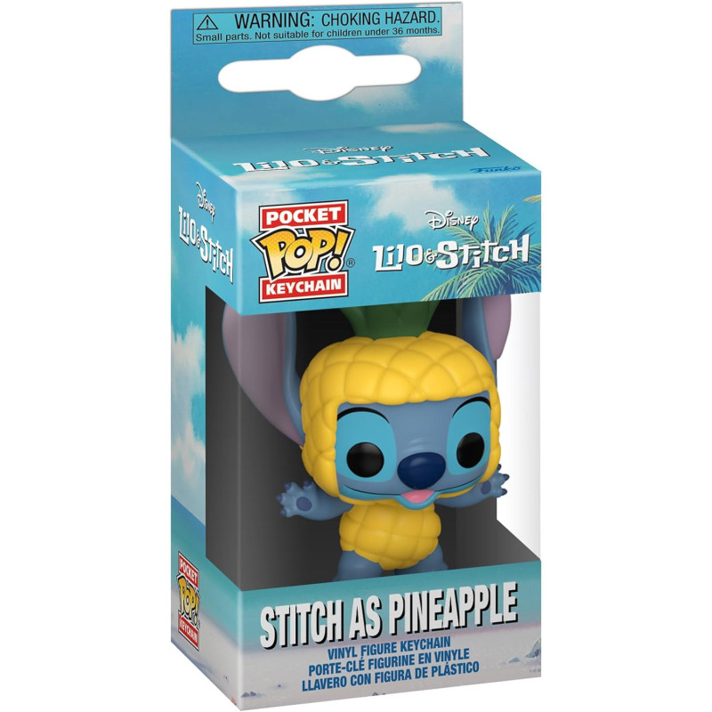 STITCH AS PINAPPLE KEYCHAIN POCKET POP 5 CM