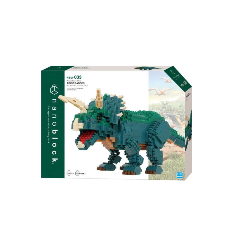 DINOSAURE DELUXE TRICERATOPS ADVANCED SERIES NANOBLOCK