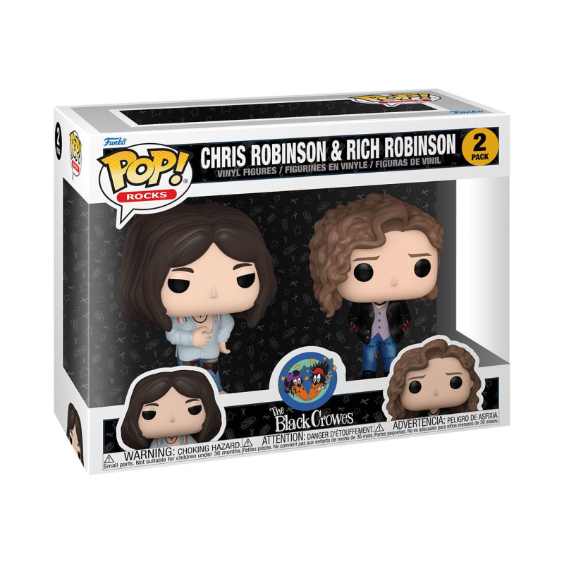 CHRIS ET RICH ROBINSON THE BLACK CROWES FUNKO POP ROCKS FIGURINES 9 CM