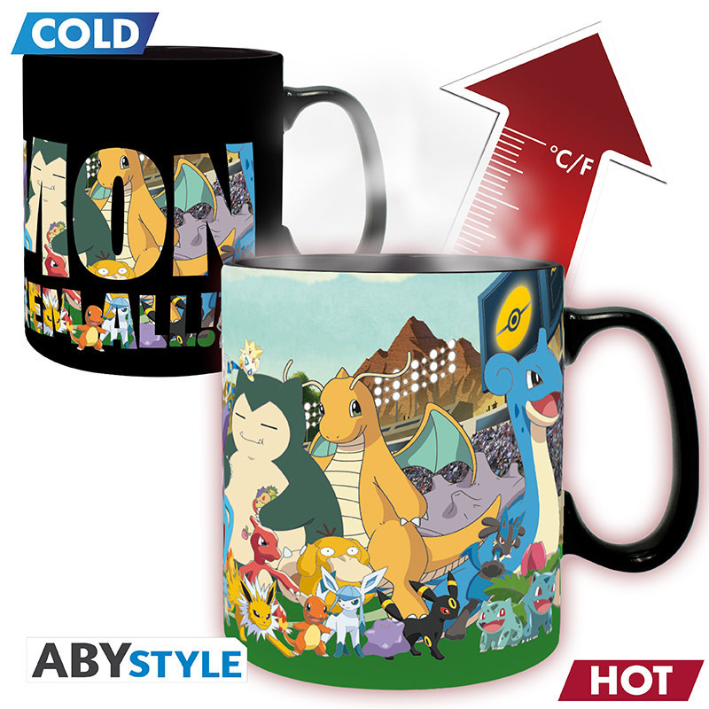 POKEMON MUG HEAT CHANGE 460 ML ATTRAPEZ LES TOUS