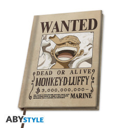 WANTED LUFFY WANO ONE PIECE CAHIER A5
