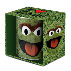 OSCAR THE GROUCH I LOVE TRASH MUG SESAME STREET
