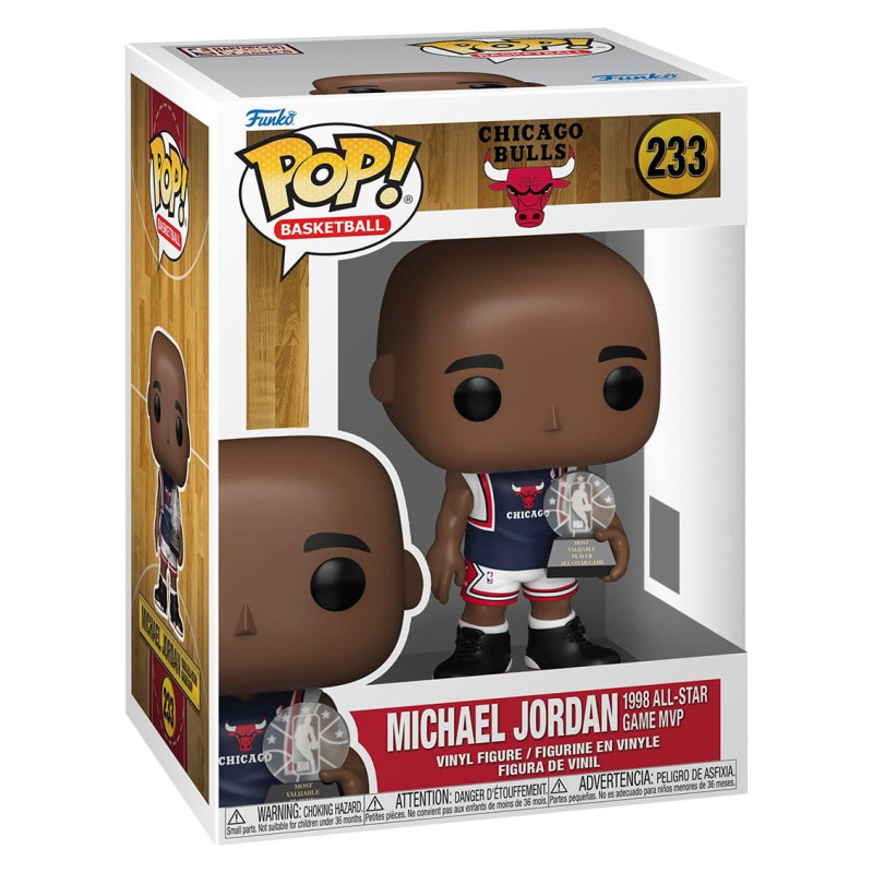 MICHAEL JORDAN 1998 MVP NBA LEGENDS POP FIGURINE 9 CM