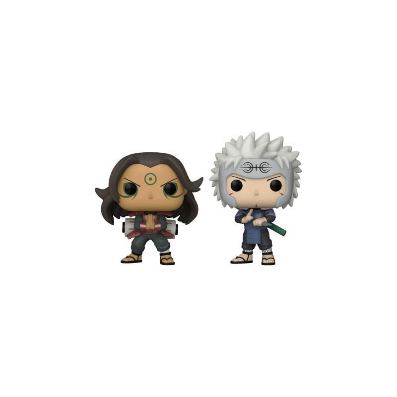 NARUTO SHIPPUDEN PACK 2 POP! ANIMATION VINYL FIGURINES HASHIRAMA et
