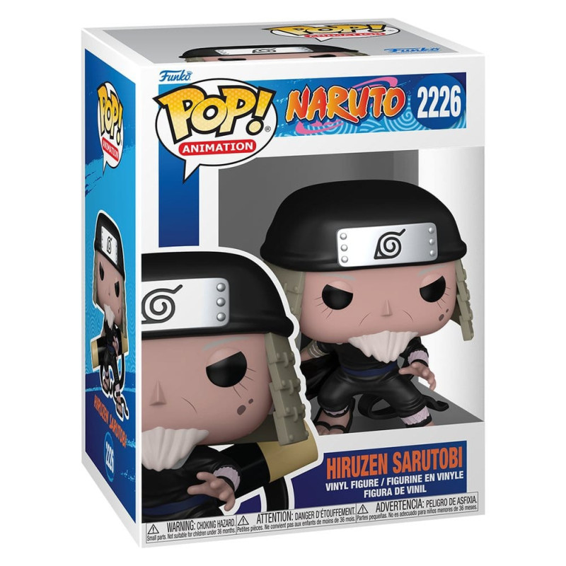 HIRUZEN NARUTO CLASSIC POP ANIMATION VINYL FIGURINE 9 CM