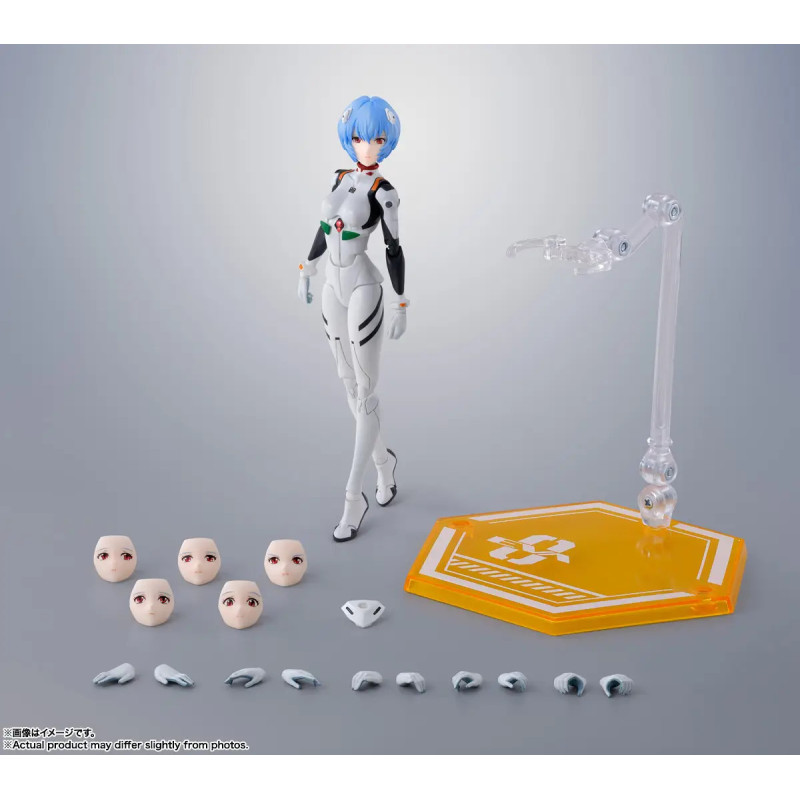 REI AYANAMI NEON GENESIS EVANGELION FIGURINE S H FIGUARTS 14 CM