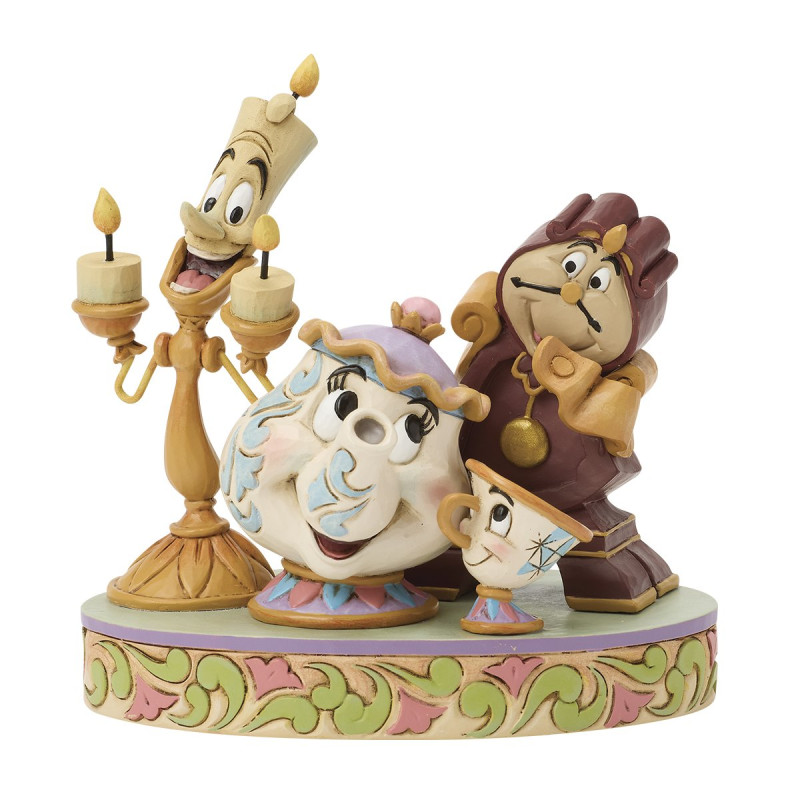 LUMIERE MRS POTT AND COGSWORTH DISNEY TRADITIONS STATUETTE 11 CM