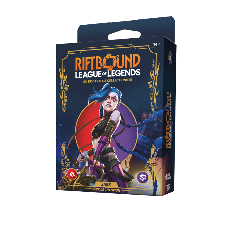 JINX DECK DE CHAMPIONS RIFTBOUND LEAGUE OF LEGENDS TCG SET UN ORIGINES