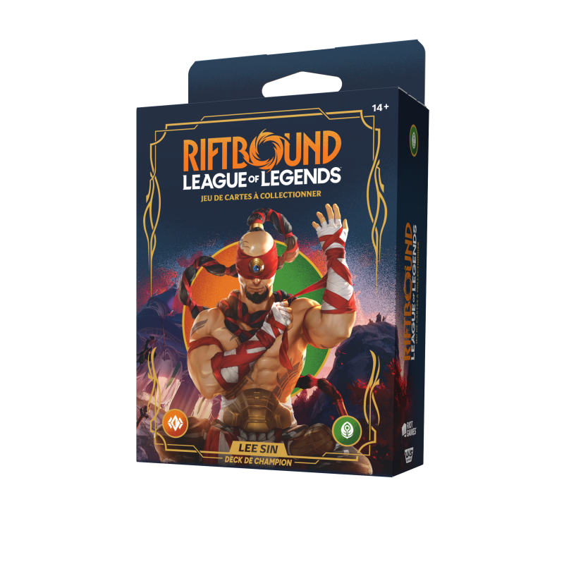 LEE SIN DECK DE CHAMPIONS RIFTBOUND LEAGUE OF LEGENDS TCG SET UN ORIGINES FRANCAIS