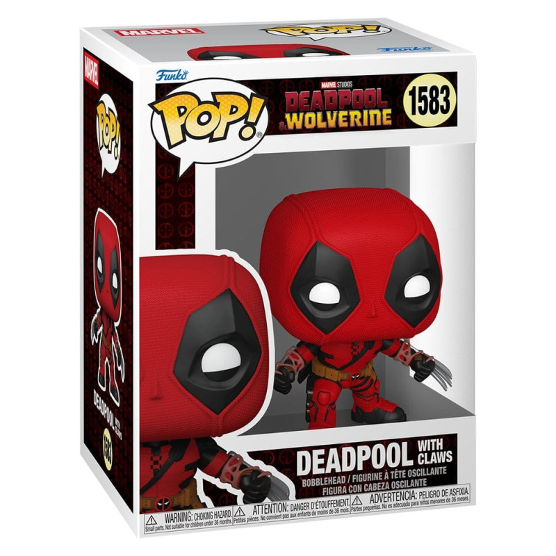 DEADPOOL WITH CLAWS DEADPOOL AND WOLVERINE MARVEL POP VINYL 9 CM
