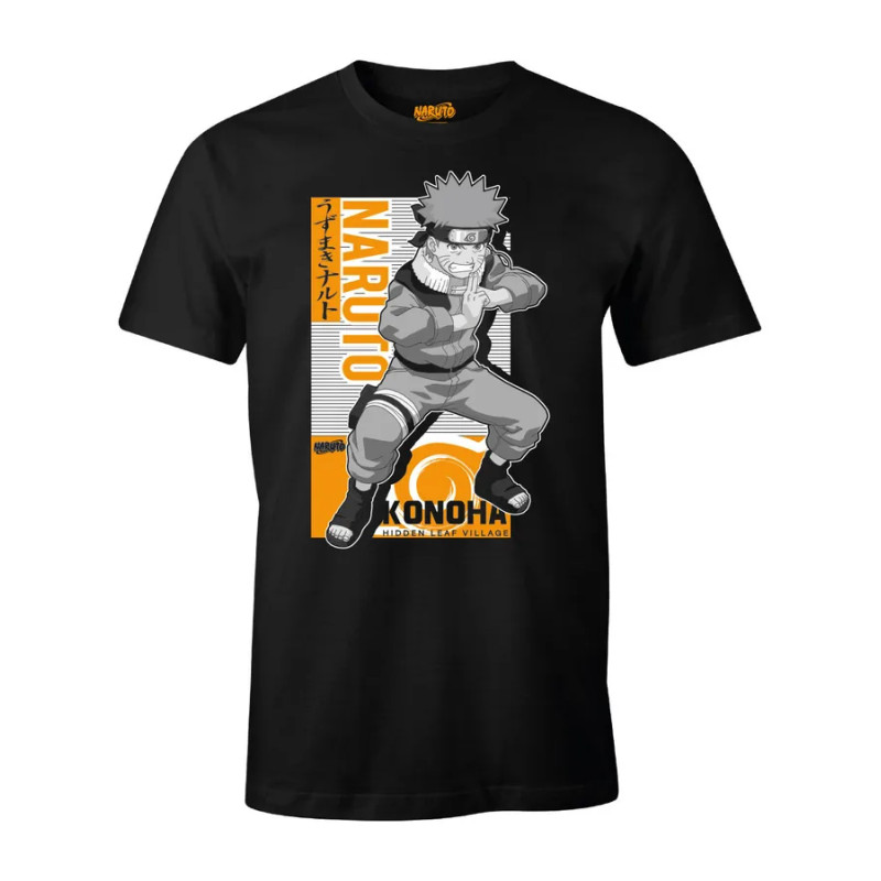 NARUTO T-SHIRT NOIR MULTI CLONAGE S