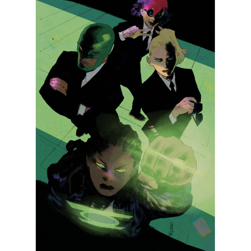 ABSOLUTE GREEN LANTERN 15 CVR D WERTHER DELL EDERA CARD STOCK VAR