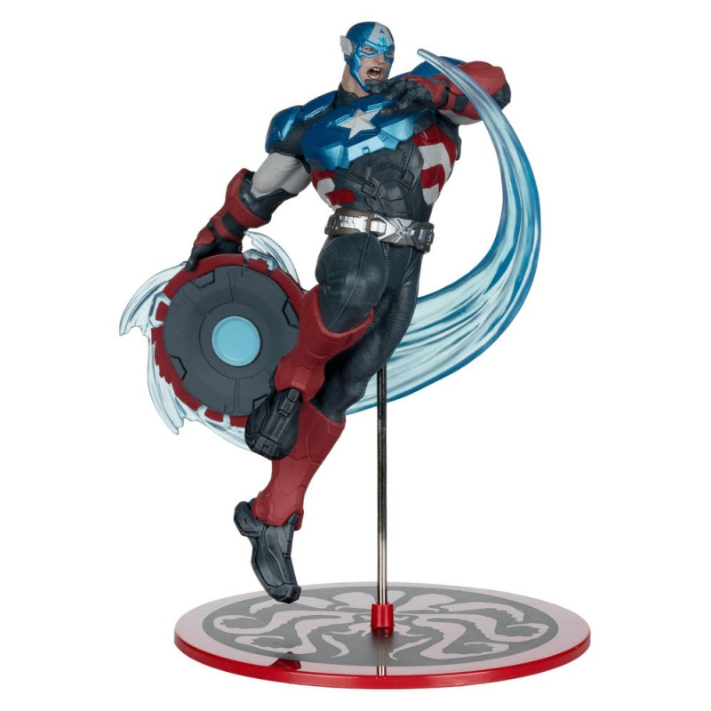 CAPTAIN AMERICA MARVEL RIVALS COLLECTION STATUETTE PVC 1 10 19 CM