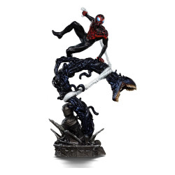MILES MORALES SPIDER MAN VS VILLAIN MARVEL DIORAMA STATUETTE 1 10 ART SCALE 32 CM