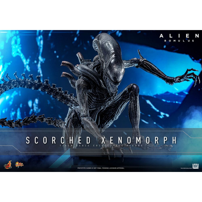 ALIEN ROMULUS SCORCHED XENOMORPH MOVIE MASTERPIECE FIGURINE 44 CM