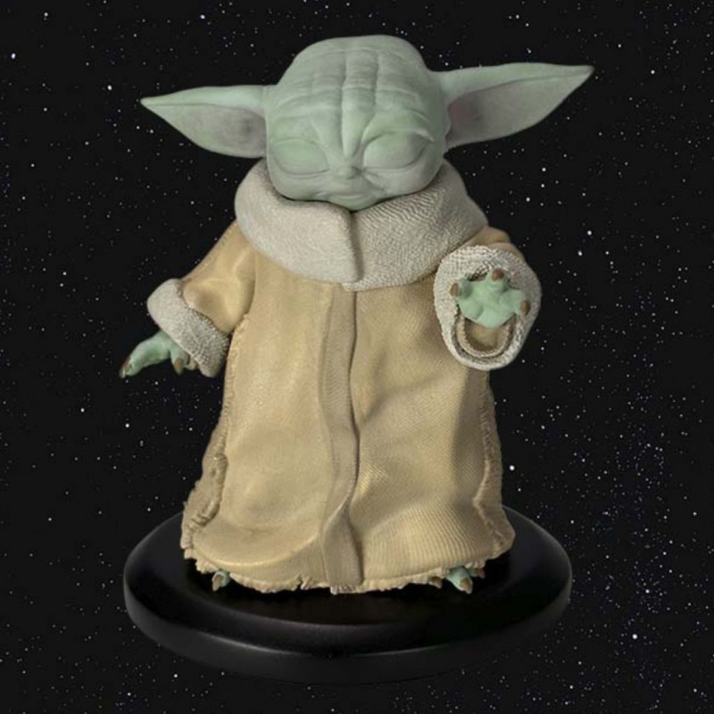 STAR WARS THE MANDALORIAN  GROGU USING THE FORCE  RESINE 15E LIMITEE N