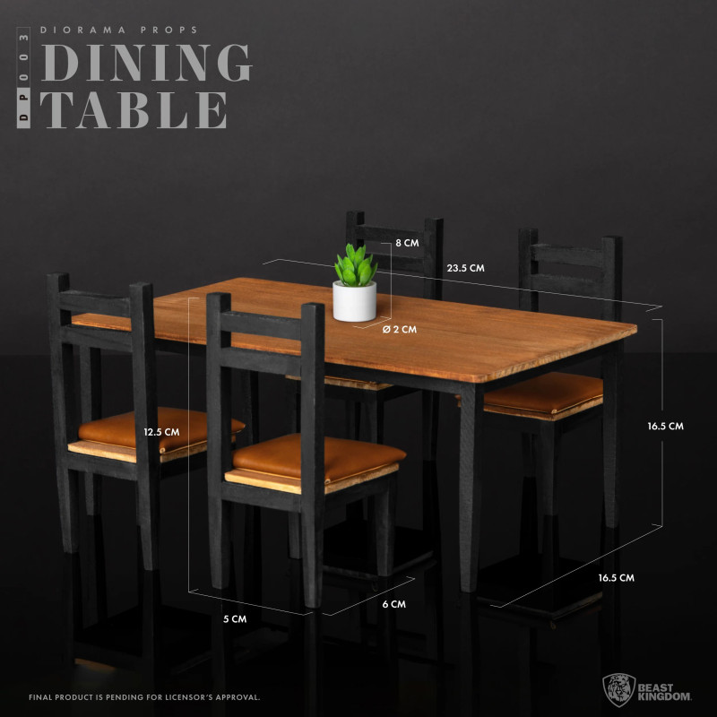 DIORAMA PROPS SERIES ACCESSOIRES POUR FIGURINES DINING TABLE SET