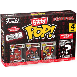 DINOPOOL DEADPOOL PACK 4 FIGURINES BITTY POP VINYL 2 CM