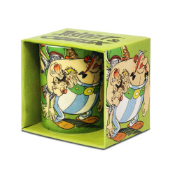 ASTERIX MUG OBELIX AVEC DES ROMAINS VERT