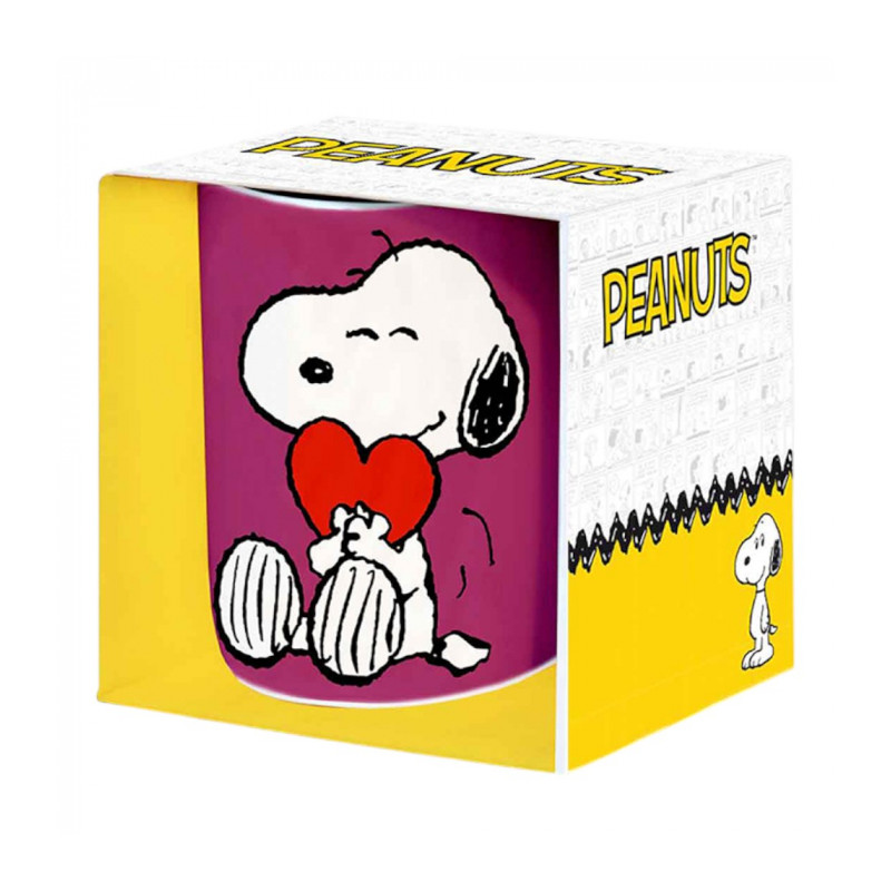 PEANUTS SNOOPY AMOUREUX MUG ROSE 300ML