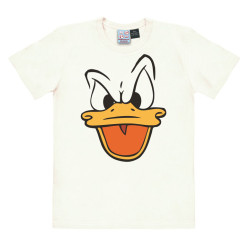 T SHIRT DONALD DUCK FACE BLANC L