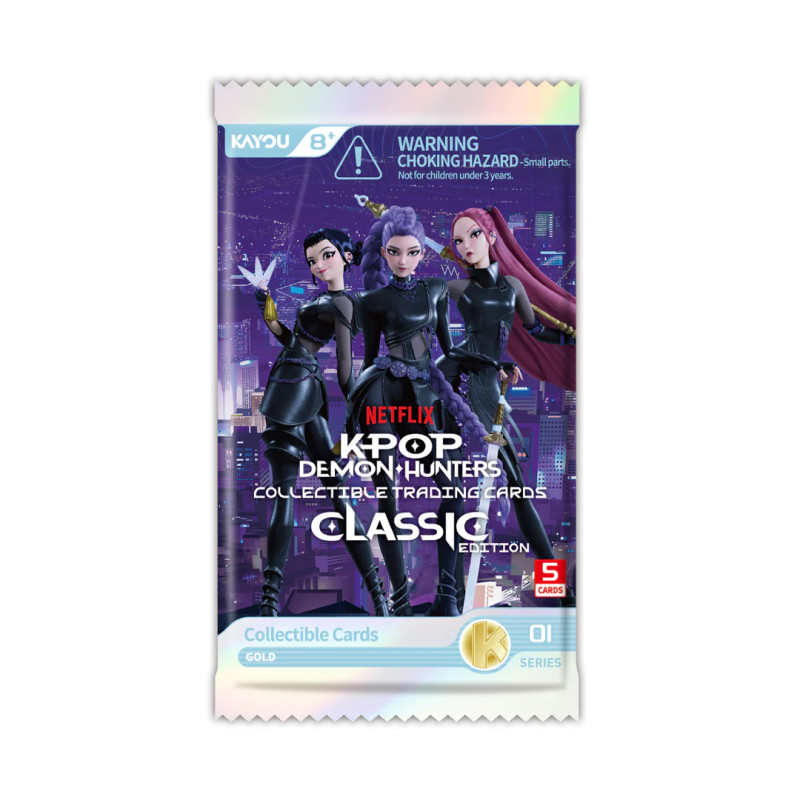 KPOP DEMON HUNTERS SERIES 01 CLASSIC EDITION BOOSTER DE 5 CARTES EN ANGLAIS