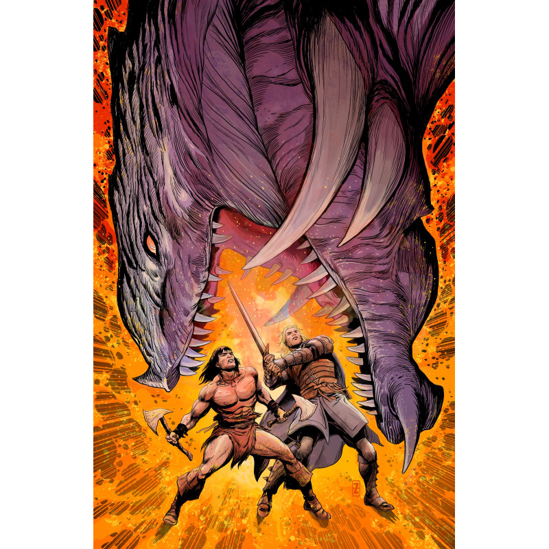 CONAN AND DRAGONERO 4 (OF 7) CVR C PATCH ZIRCHER VIRGIN CARDSTOCK VAR (MR)