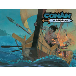 CONAN THE BARBARIAN 34 CVR G ESAN RIBIC WRAPAROUND CARDSTOCK VAR (MR)
