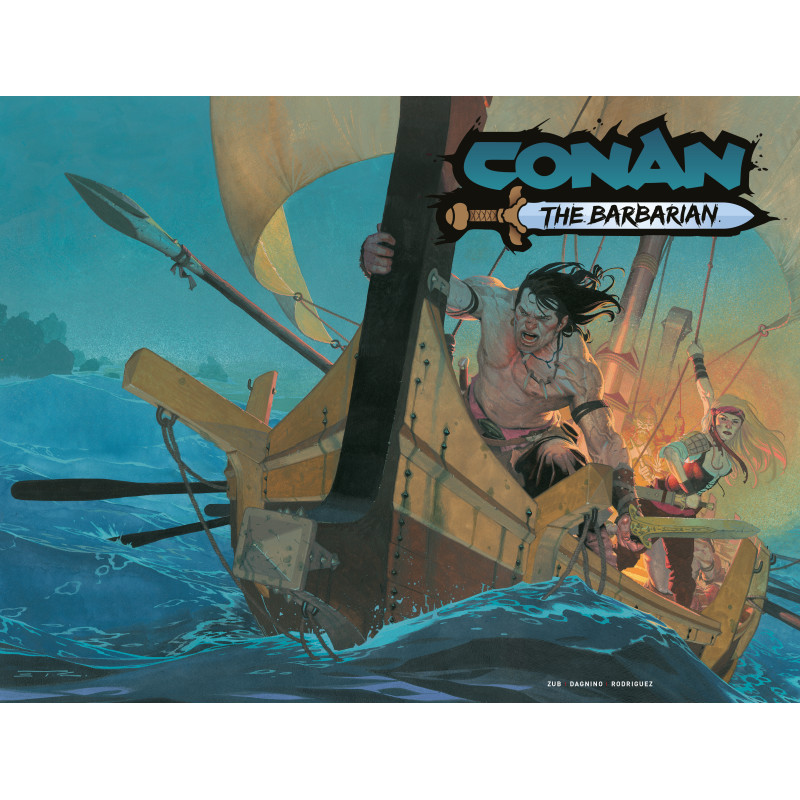 CONAN THE BARBARIAN 34 CVR G ESAN RIBIC WRAPAROUND CARDSTOCK VAR (MR)