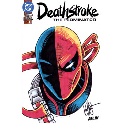 DF DEATHSTROKE THE TERMINATOR 1 SIGNED AND REMARKED BY KEN HAESER Allocations may occur
