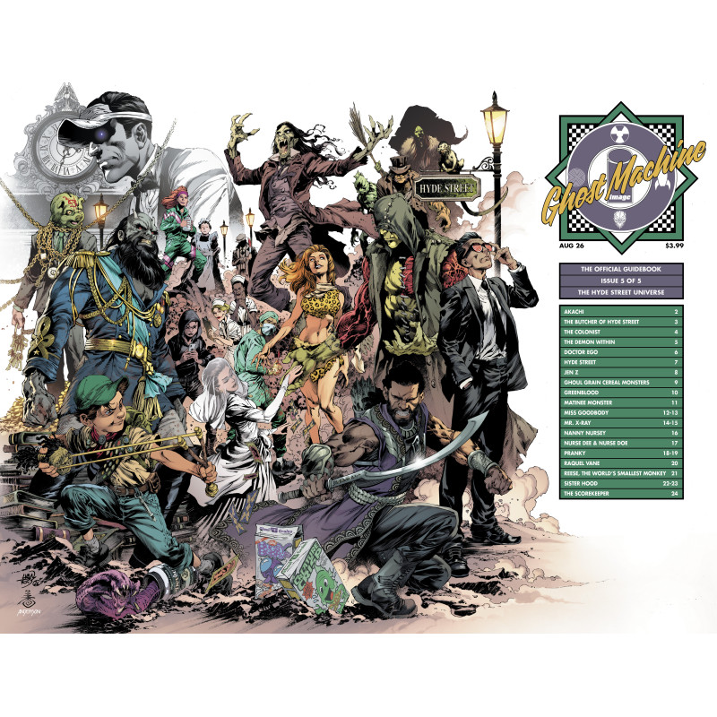 GHOST MACHINE THE OFFICIAL GUIDEBOOK 5 (OF 5) CVR C IVAN REIS & DANNY MIKI WRAPAROUND VAR