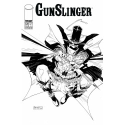 GUNSLINGER SPAWN 57 CVR B CARLO BARBERI B&W VAR