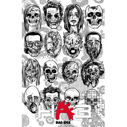 HAB 5 (OF 5) CVR E DAVID LAPHAM BW DEAD SKULLS VAR