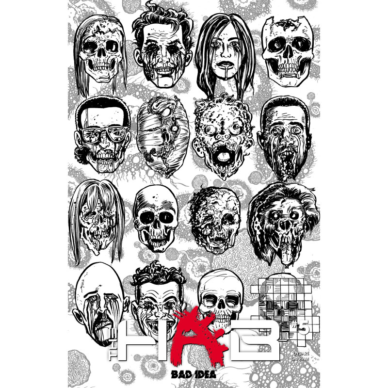HAB 5 (OF 5) CVR E DAVID LAPHAM BW DEAD SKULLS VAR