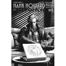 HANK HOWARD PIZZA DETECTIVE THE FAIR PLAY 1 (ONE SHOT) CVR B MICO SUAYAN NOIR BW VAR
