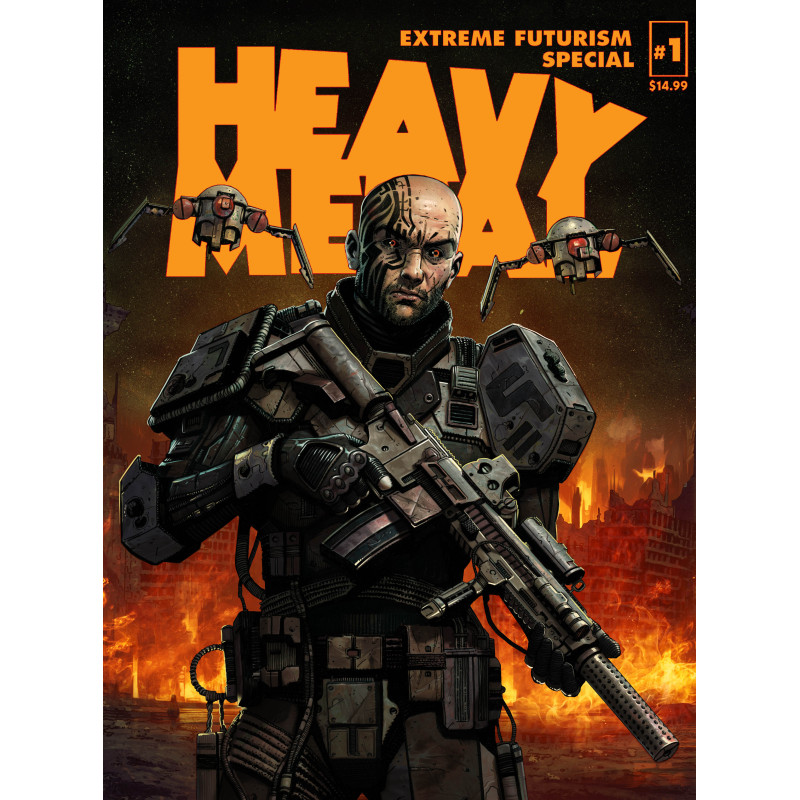 HEAVY METAL MAGAZINE SPECIAL EXTREME FUTURISM 1 CVR B SEDAT OEZGEN CARLOS CABRERA VAR (MR)