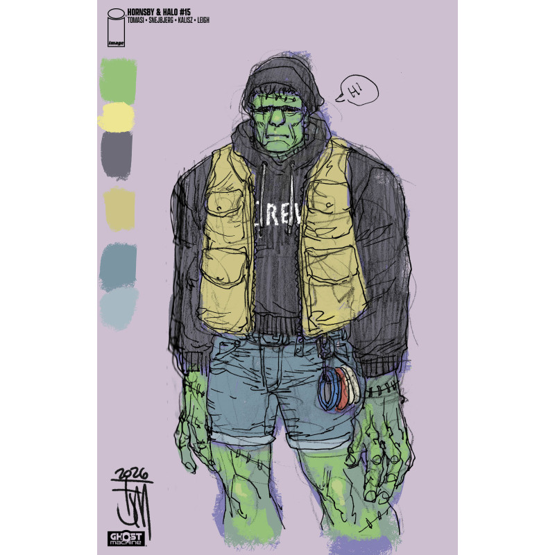 HORNSBY & HALO 15 CVR C FRANCIS MANAPUL DESIGN SKETCH VAR