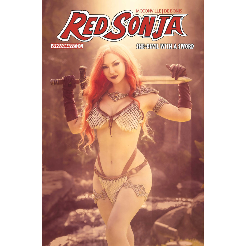 RED SONJA SHE DEVIL WITH A SWORD 4 CVR E COSPLAY ASHLYNNE DAE VAR