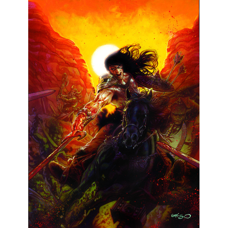 SAVAGE SWORD OF CONAN REFORGED 6 CVR D TONY HARRIS VIRGIN FOIL VAR (MR)