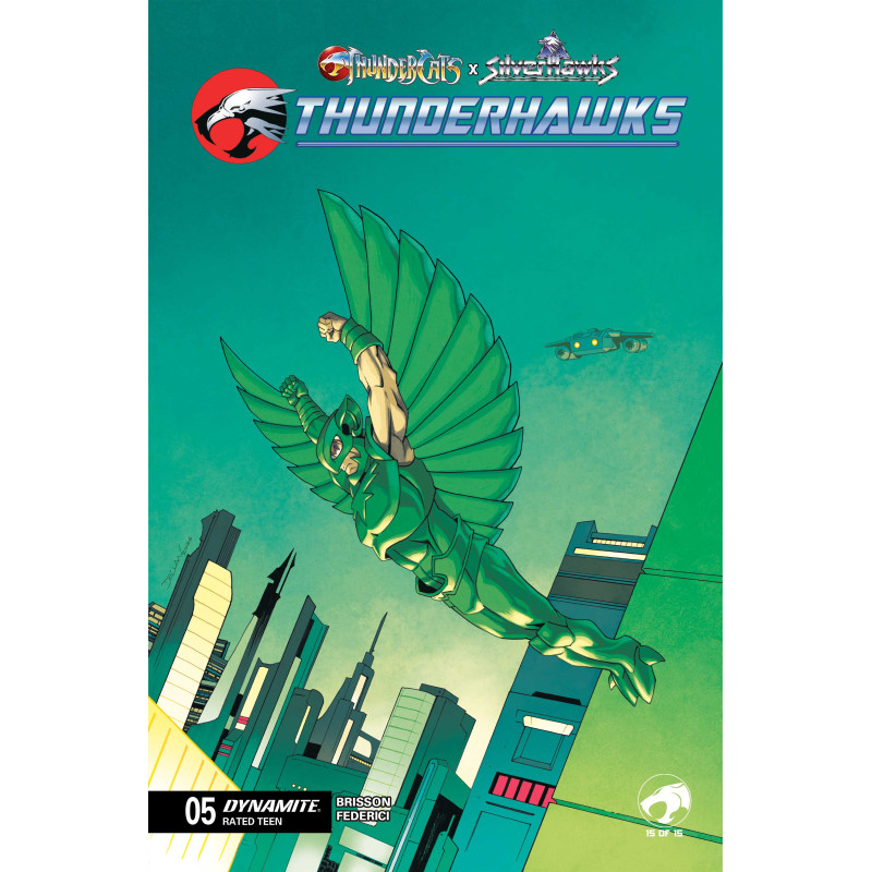 THUNDERCATS X SILVERHAWKS THUNDERHAWKS 5 CVR B DECLAN SHALVEY VAR