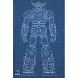 UFO ROBOT GRENDIZER 1 (OF 4) CVR E BLUEPRINT DENIS BAJRAM & BRICE COSSU VAR