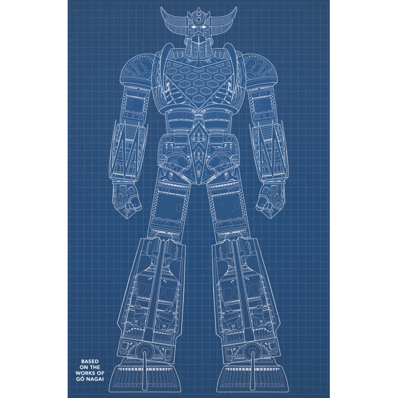 UFO ROBOT GRENDIZER 1 (OF 4) CVR E BLUEPRINT DENIS BAJRAM & BRICE COSSU VAR