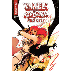 VAMPIRELLA VS RED SONJA RED CITY 1 CVR A SEBASTIAN PIRIZ