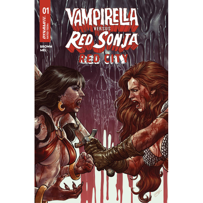 VAMPIRELLA VS RED SONJA RED CITY 1 CVR B DIEGO YAPUR VAR