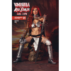 VAMPIRELLA VS RED SONJA RED CITY 1 CVR D COSPLAY RED SONJA IVYCOSPLAY VAR
